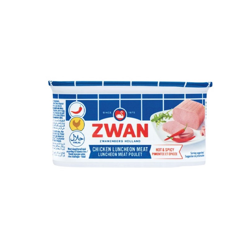 Zwan Chicken Hot & Spicy Luncheon Meat 200g - زوان  دجاج حار 