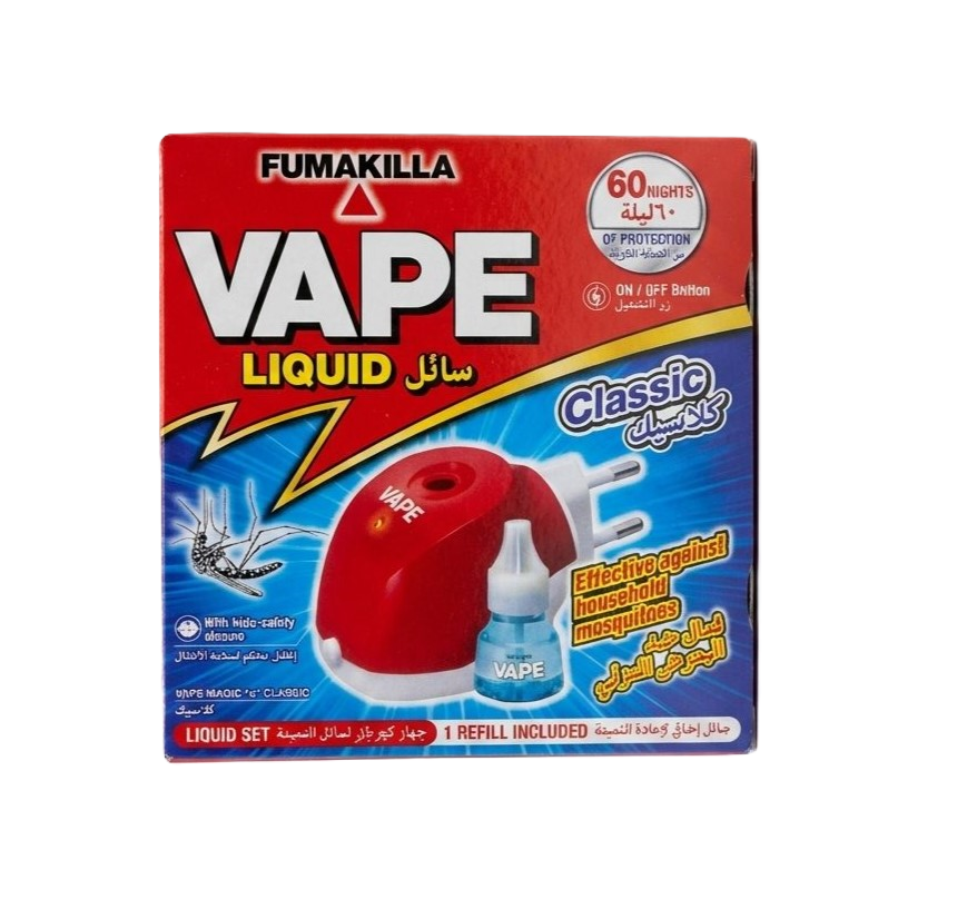 Vape Magic Liquid Cordless Set + Refill 60 Nights - فيب ماجيك سائل لاسلكي + عبوة إعادة تعبئة (٦٠ ليلة) 