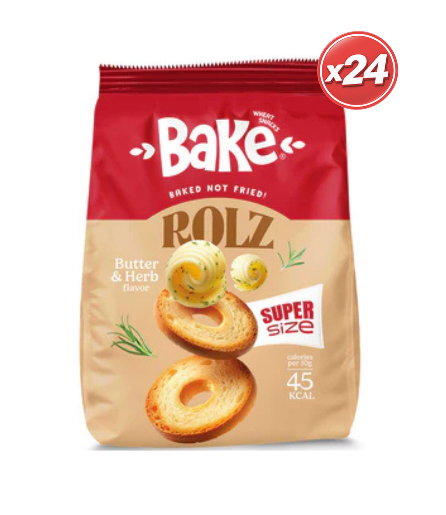 Bake Rolz Butter & Herbs 50g*24Pcs - زبدة بالأعشاب