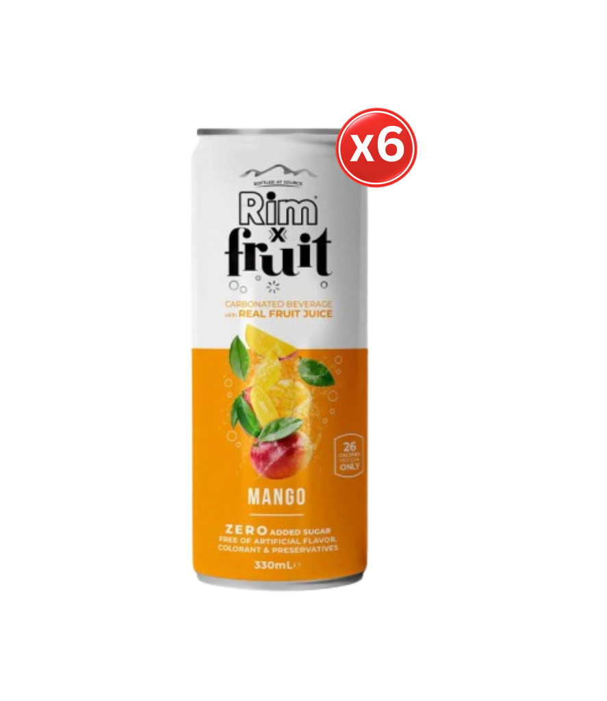 Rim Sparkling Can Mango 330ml*6 - مياه غازية  مانجو