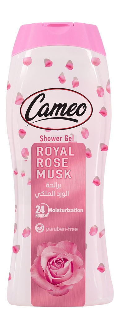 Cameo Shower Gel Royal Rose Musk 650Ml - جل استحمام بالورد الملكي والمسك 