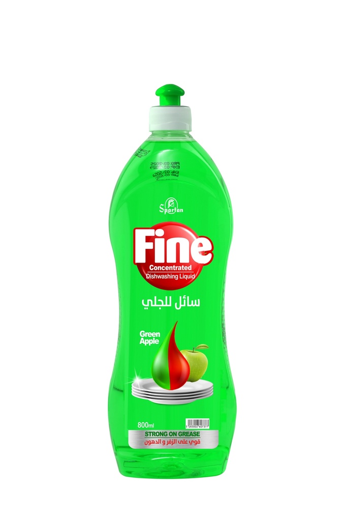 Fine Dishwashing Liquid Apple 800 Ml - سائل جلي  بالتفاح 