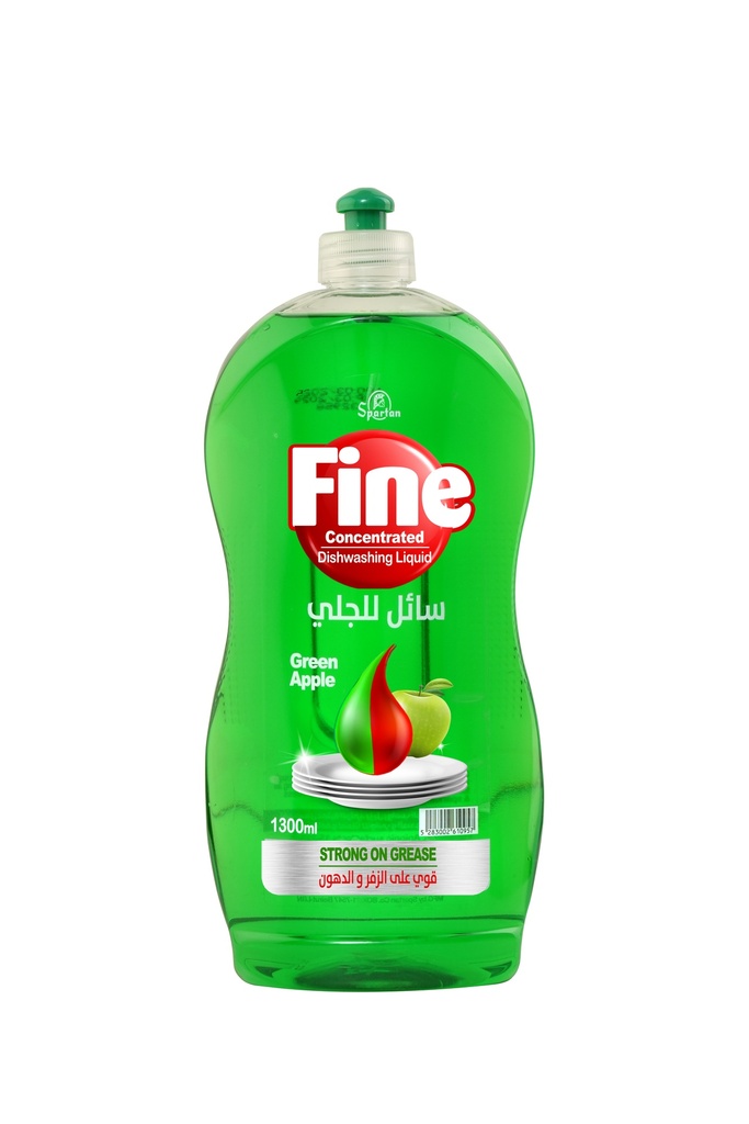 Fine Dishwashing Liquid Apple 1300 Ml - سائل جلي  بالتفاح 