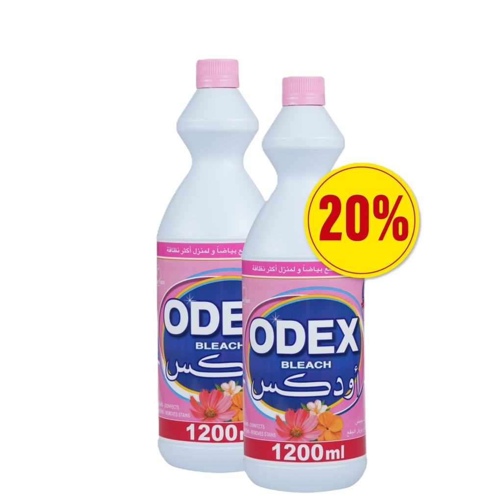 Odex Bleach Floral 1200 ML*2 (20%) - اودكس مبيض بعطر الزهور  