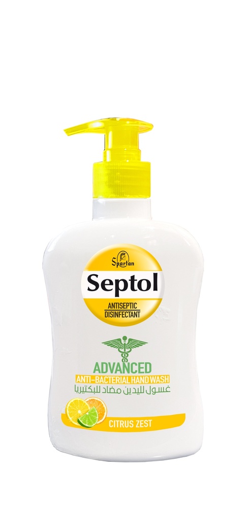 Septol Anti-Bacterial Hand Wash Citrus Zest 500 Ml - غسول يدين مضاد للبكتيريا بالحمضيات