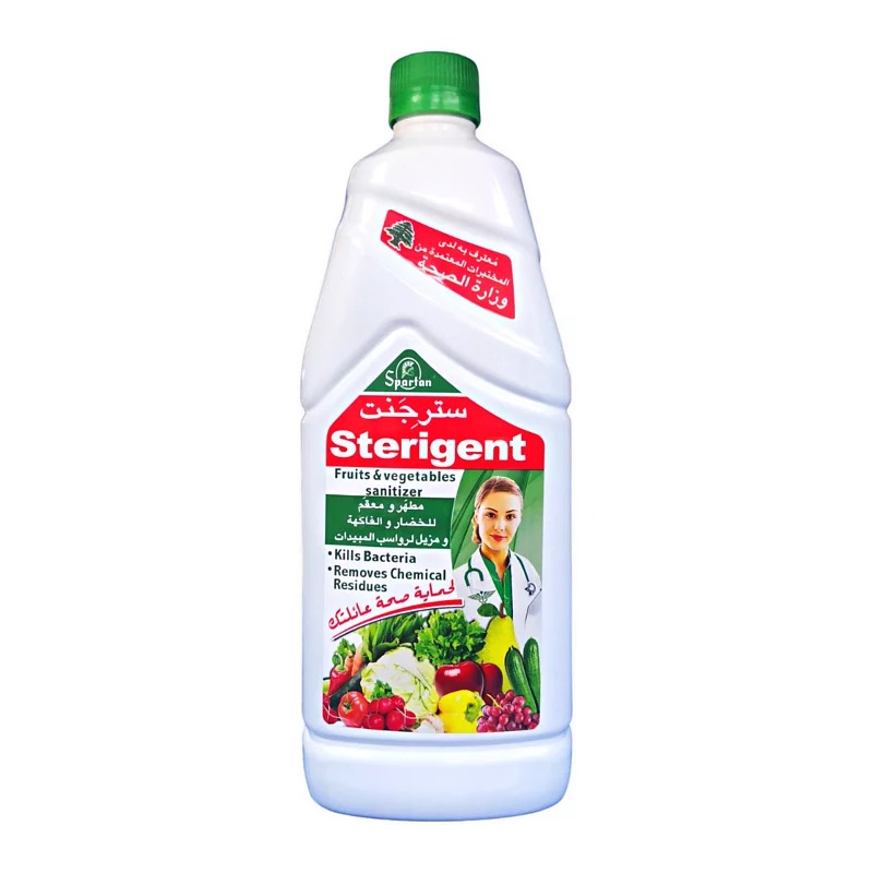 Sterigent Fruits & Vegetables Sanitizer 1000 Ml - معقم الفواكه والخضار 