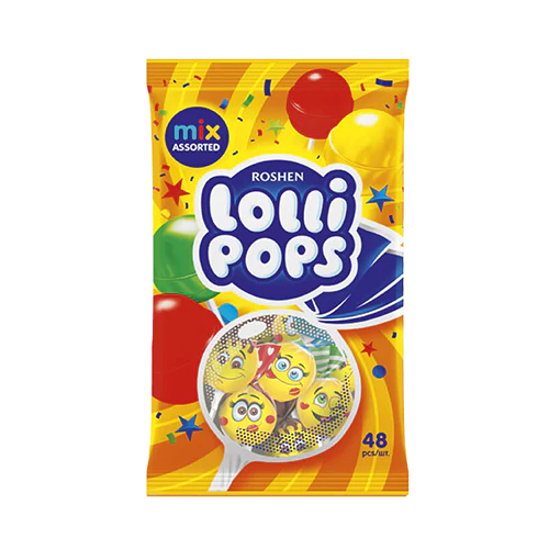 Roshen Lollipops Mix Assorted 920g*9Bags - مصاصات مشكلة متنوعة 