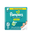 Pampers Rash Protection Newborn No2 3-8Kg 23's - بامبرز للحماية من الطفح الجلدي رقم ٢