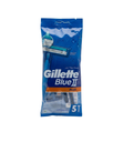 Gillette Blue II Plus Razors For Men 5's - شفرات حلاقة جيليت بلو ٢ بلس للرجال