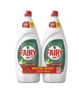 Fairy Plus Dishwashing Apple 20% 2x1.25L - فيري سائل جلي تفاح