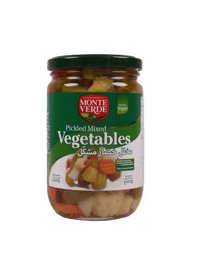 Mixed Pickles 600g مخلالات مشكلة - Jar monte verde