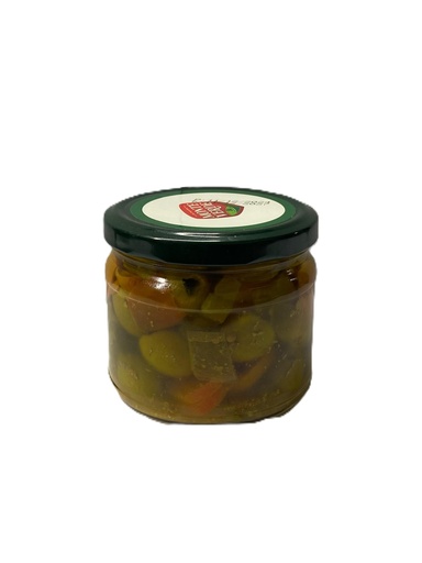 Olives Salad With Green Coriander 300g -Monte verde  -سلطة الزيتون بالكزبرة الخضراء