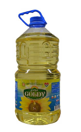 Goldy Sunflower oil - 5L -زيت دوار الشمس