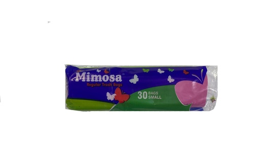 Mimosa trash bags small pink 1*30 bags أكياس للنفايات بلا ربطة زهر 