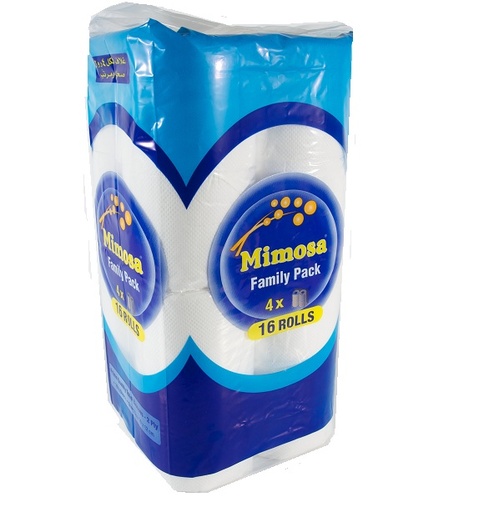 Mimosa toilet paper 16 rolls محارم تواليت