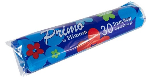 Primo large trash bags 1*30 bags أكياس للنفايات كبير