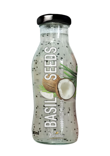 Paradice Basil Seeds coconut Mixed 250ml - جوز الهند والفواكه 