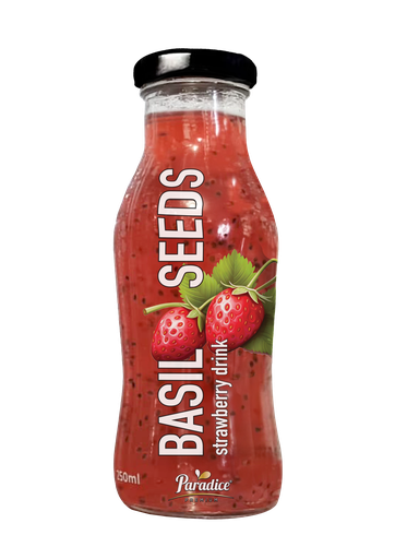 Paradice Basil Seeds Strawberry 250ml -فريز 
