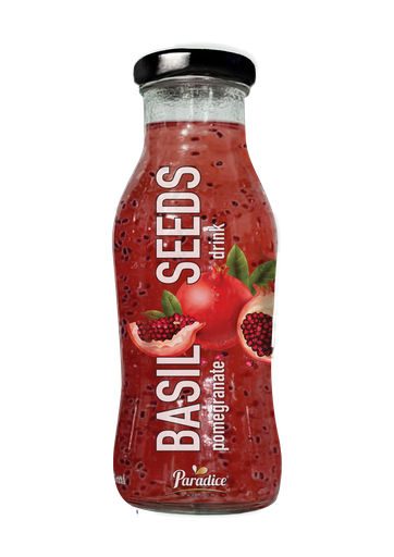 Paradice Basil Seeds pomegranate 250ml - رمان 
