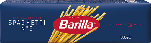 Barilla Spagetti NO.5 - 500G -باريلّا سباغيتيني رقم ٥