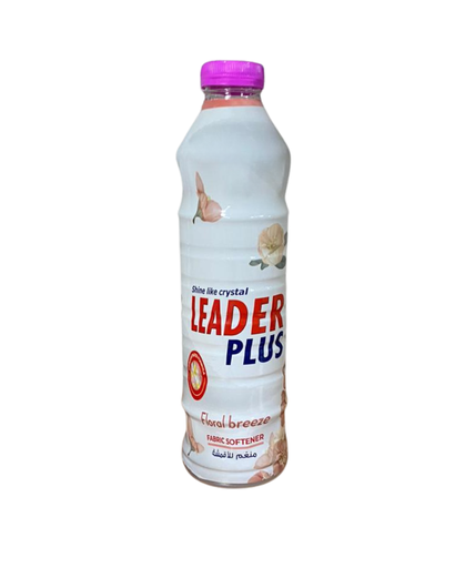 Leader Plus Softener Pink Flower Breeze 1L - منعم الأقمشة ليدر بلاس برائحة نسيم الزهور الوردية