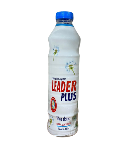 Leader Plus Fabric Softener Blue Skies 1L -  منعم الأقمشة ليدر بلاس برائحة بلو سكايز