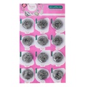 Vera Stainless Steel Scourers 12 pcs -سلك تنظيف ستانلس ستيل 