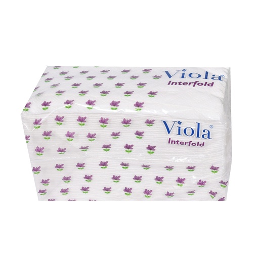 Hand Towel Interfold Viola- Pack of 10 - 190GR - مَحارِم مطبوعة 