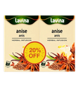 Lavina Anise Herbal Infusion 20s Buy 2 Get 20% - لافينا شاي أعشاب ينسون ٢٠ كيس اشترِ ٢ واحصل على ٢٠٪ خصم