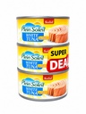 Plein Soleil white tuna solid in vegetable oil 3*185g - تونة بالزيت النباتي