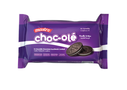 Mastro Choc-ole Biscuit Choco- Vanille 24*30g - بسكويت   بالفانيليا  والشوكولاتة 