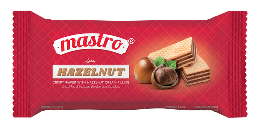 Mastro Plain Wafer Hazelnut 24*33g - ماسترو  ويفر  بالبندق 