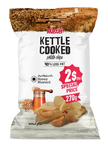 Master Kettle Honey Mustard 270g*6 - ماستر كيتل عسل وخردل (copy)