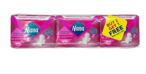 Nana buy 2 thick maxi regular 10 get 1 free - نانا   