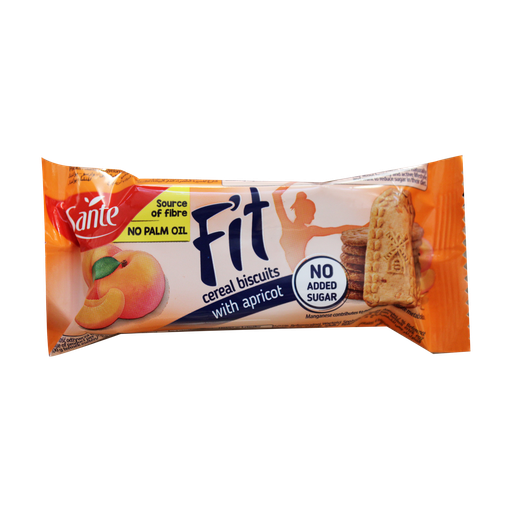 Sante Fit Cereal Biscuits Apricot No Added Sugar 50g - بسكويت الشوفان بالمشمش 