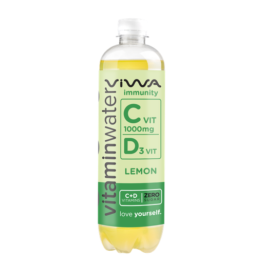 Viwa Vitamin Water Lemon C+D 600ml - مياه فيتامين بالحامض 