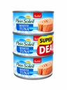 Plein Soleil white tuna solid in water 3*185g - تونة بالماء    
