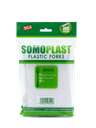 Somo Plast Plastic Forks White (100 Pcs)