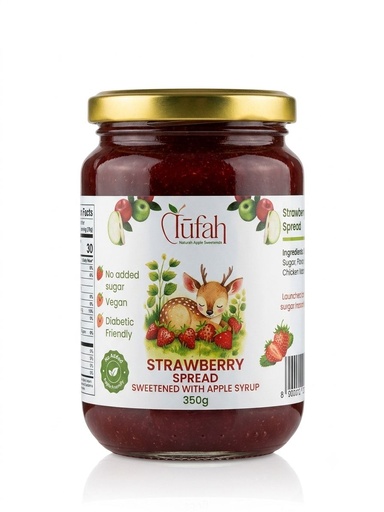 Tufah Strawberry Spread Glass Jar 350g