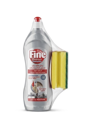 Fine Dishwashing Liquid Platinum 850G+Sponge  