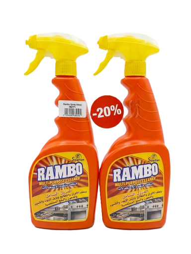 Rambo Multi Purpose Cleaner & Degreaser Spray Original 650 ML*2(20%) 